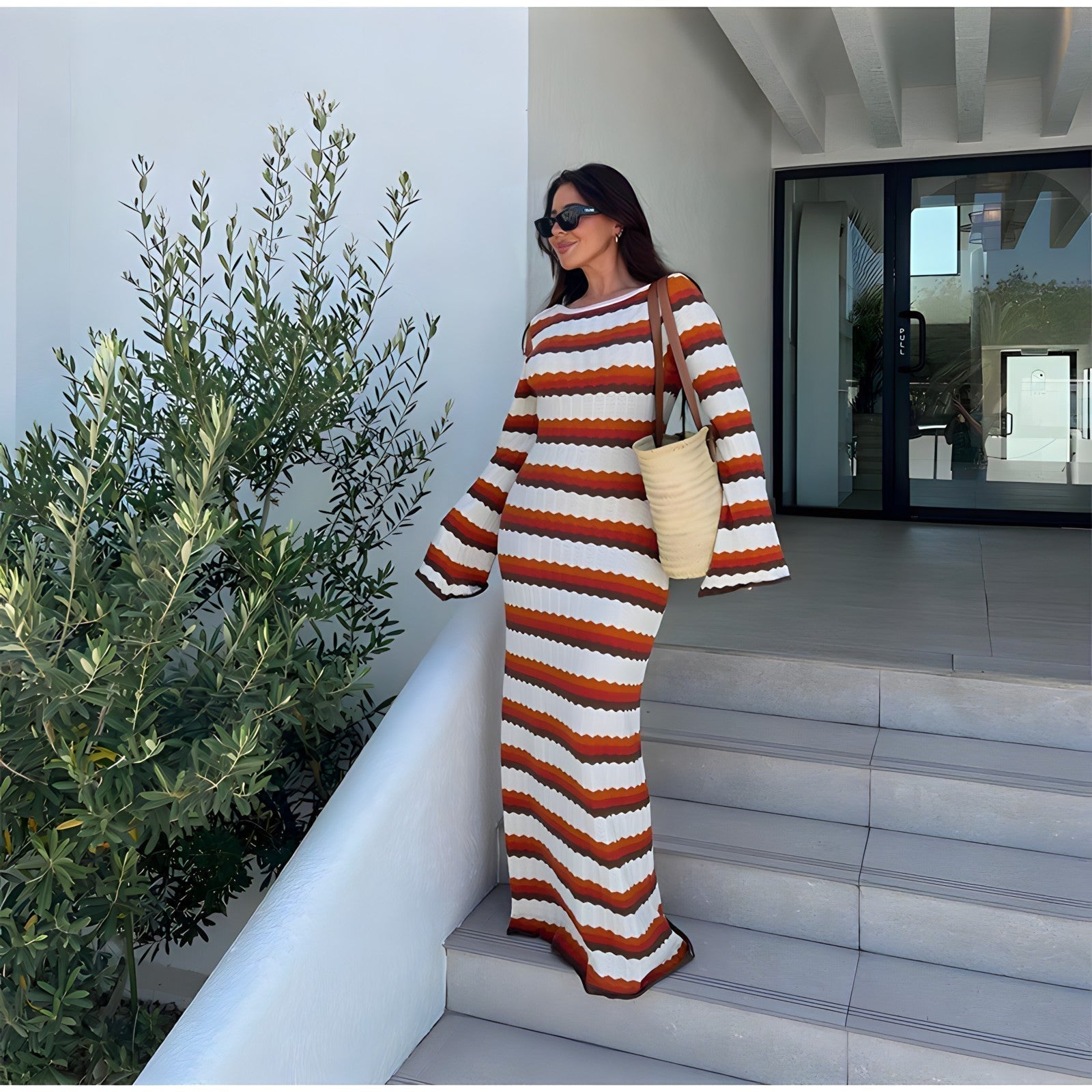 Yella - Striped dress