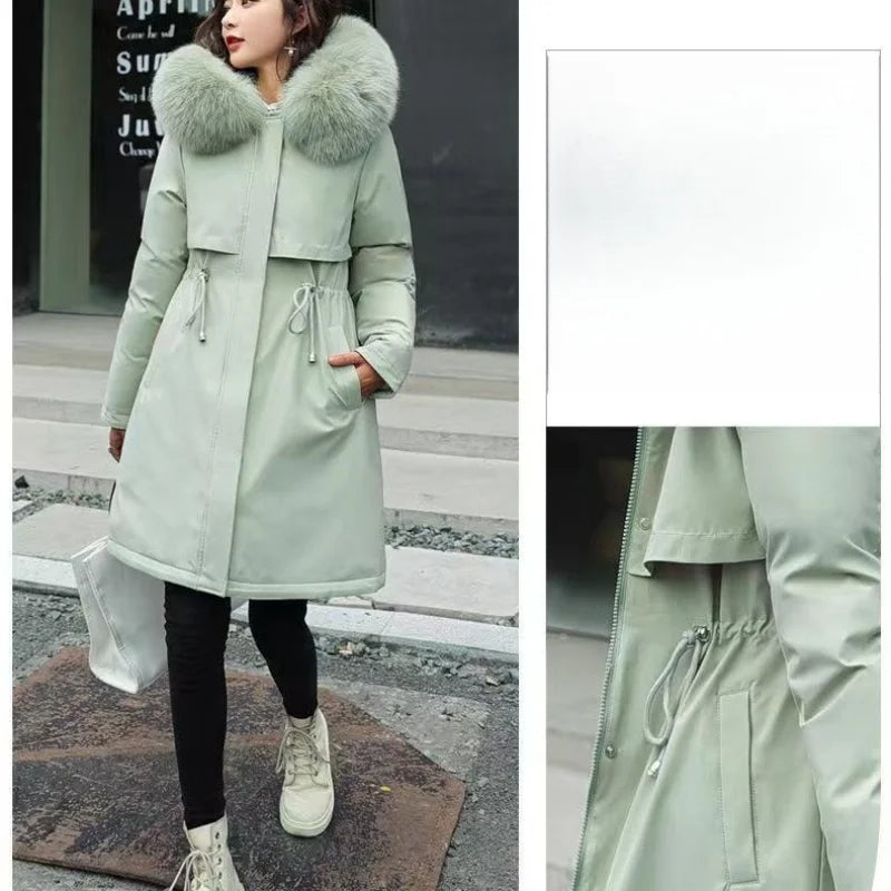 Women's Hooded Fleece Padded Jacket - Various Colors