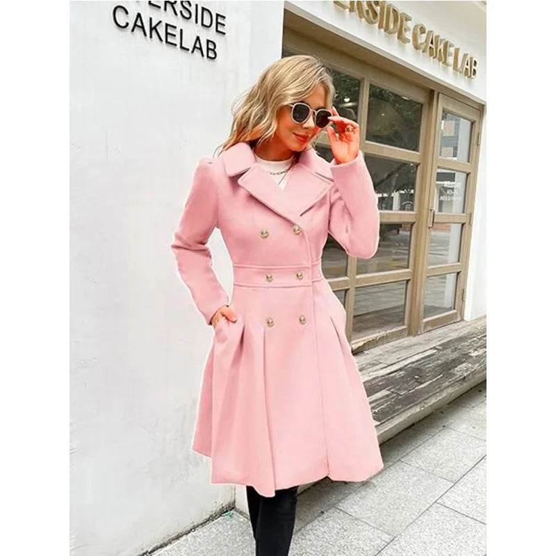 Althea | Women's Trench Coat with Skirt Hemline – Elegant & Stylish Outerwear for All Seasons