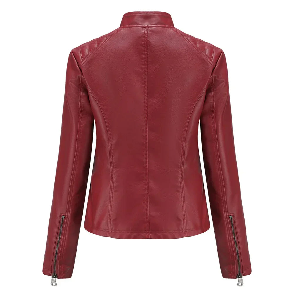 Chloe - Fashionable Leather Jacket For Women