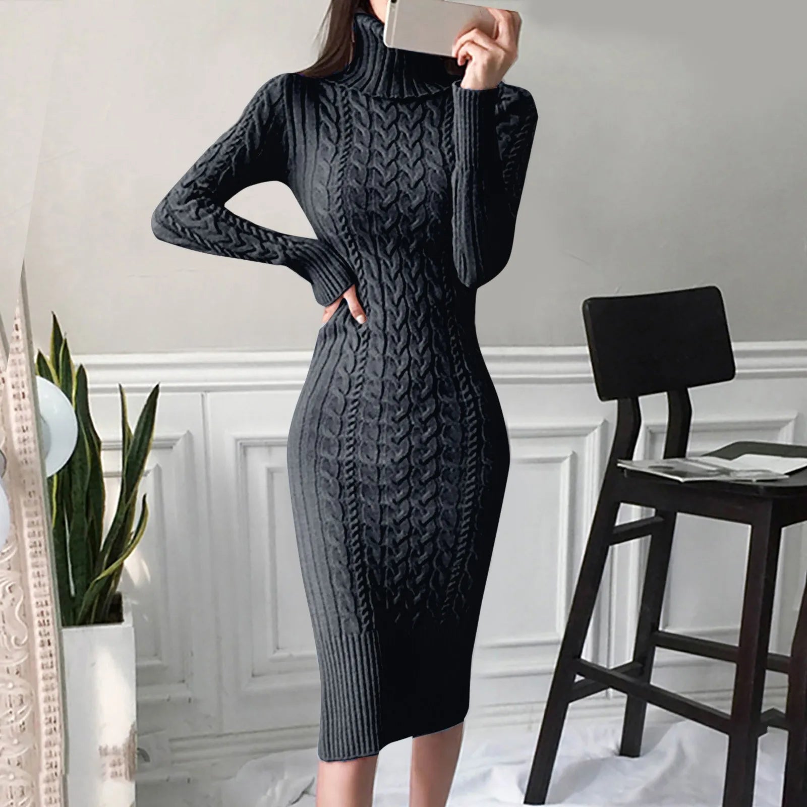 Zephyra - Elegant Cable Dress