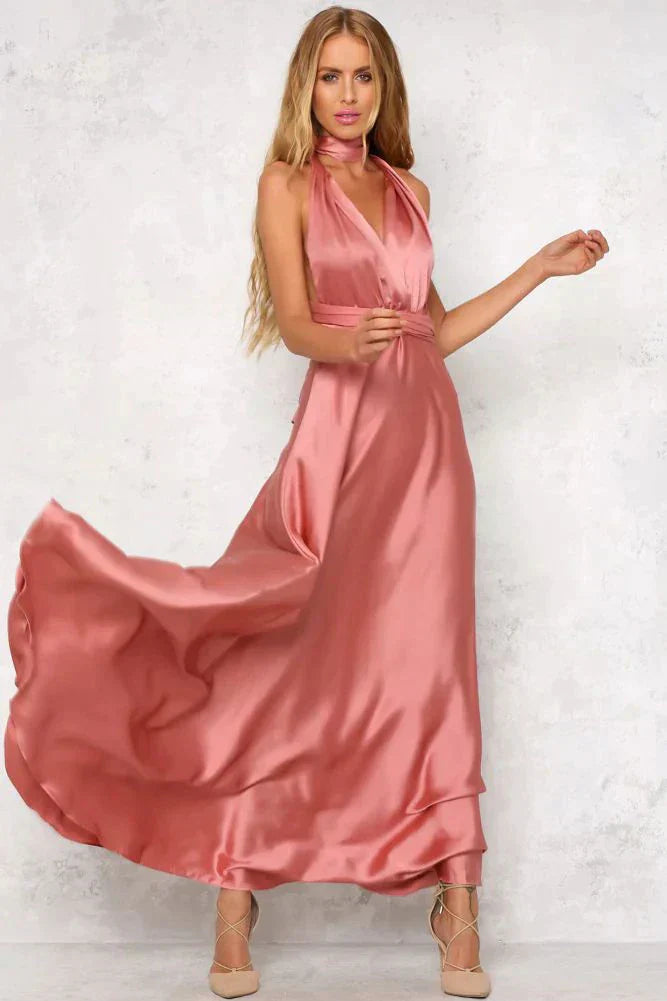 The timeless satin summer dress