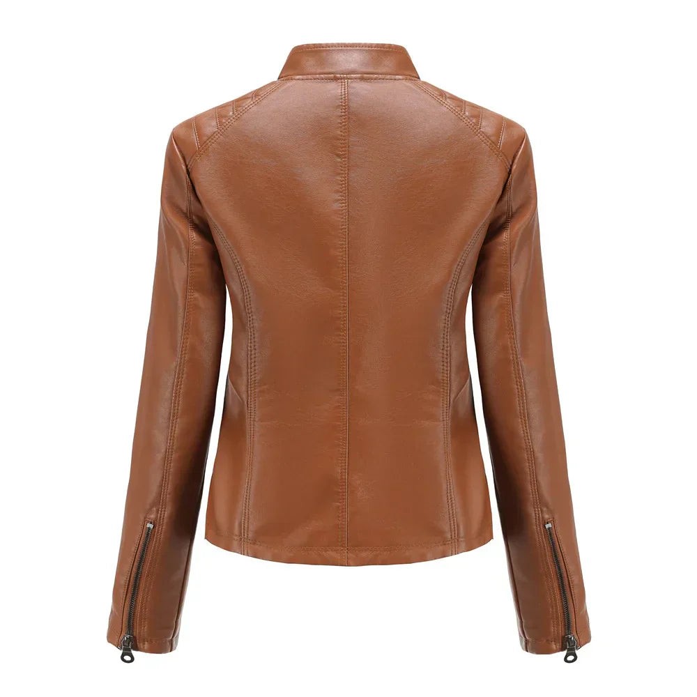 Chloe - Fashionable Leather Jacket For Women