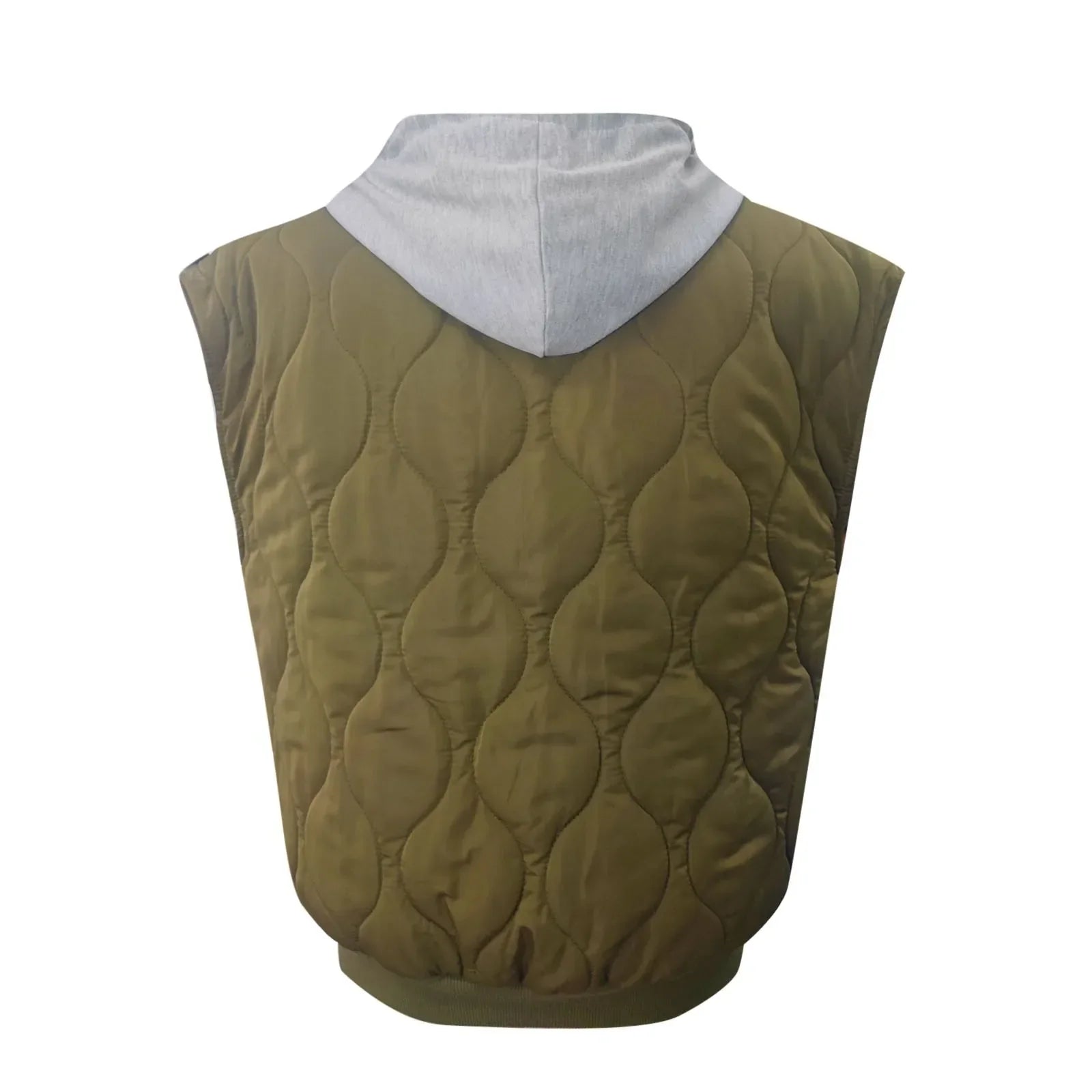 Women's Quilted Hooded Vest with Pockets