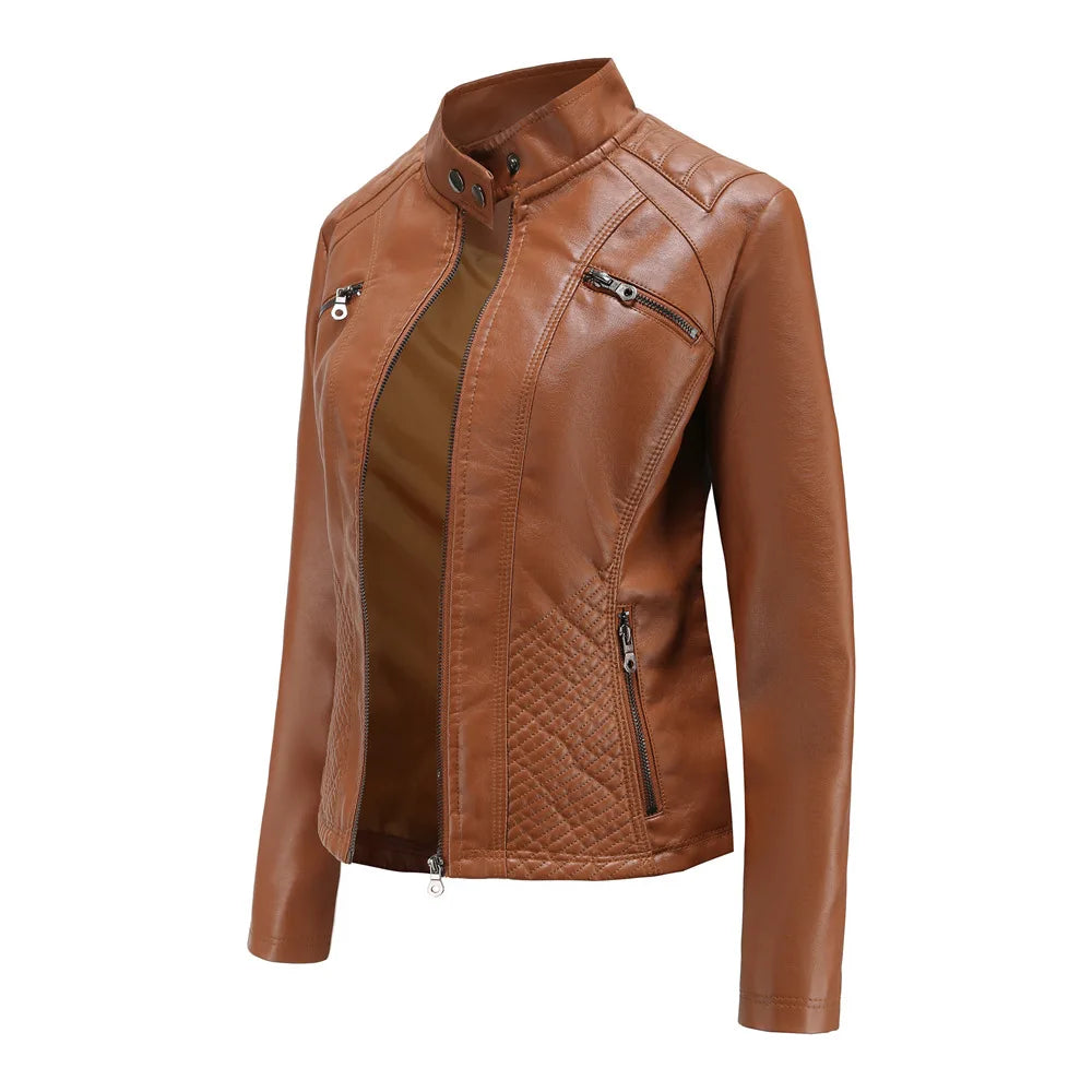 Chloe - Fashionable Leather Jacket For Women