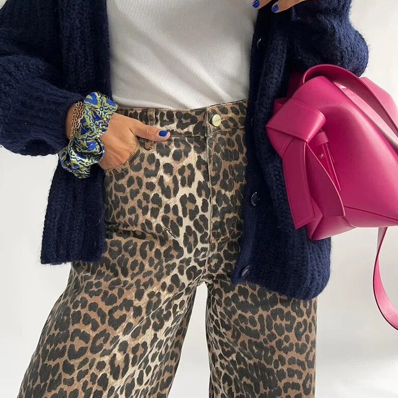 Wren | Women's Leopard Print Jeans | Leopard