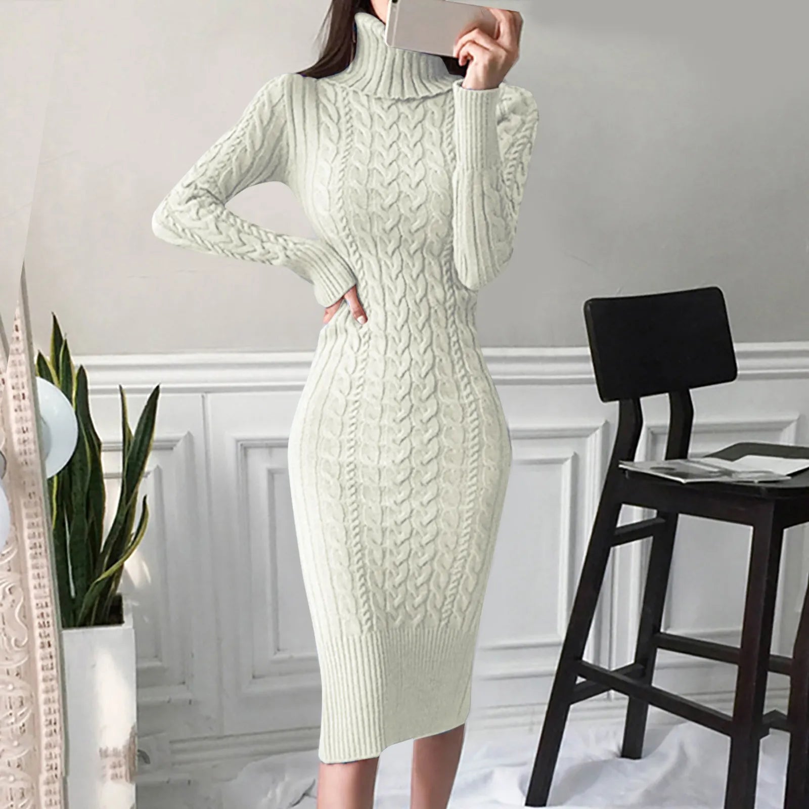 Zephyra - Elegant Cable Dress