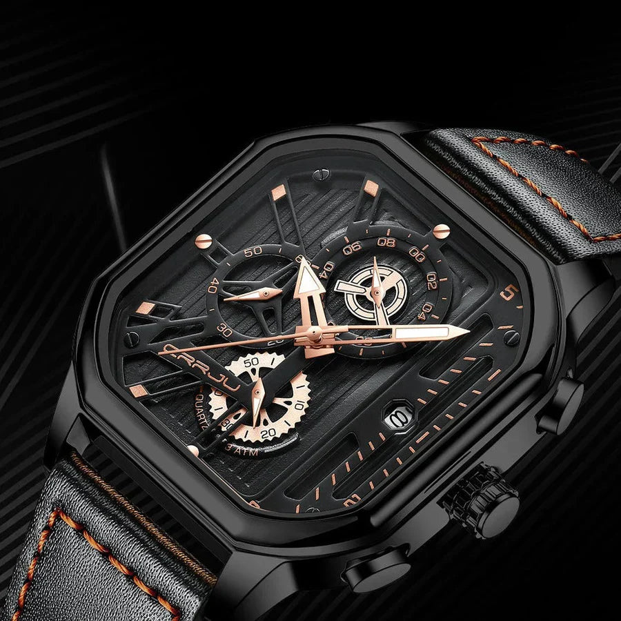 Aston - Luxury automatic watch with skeletonised dial