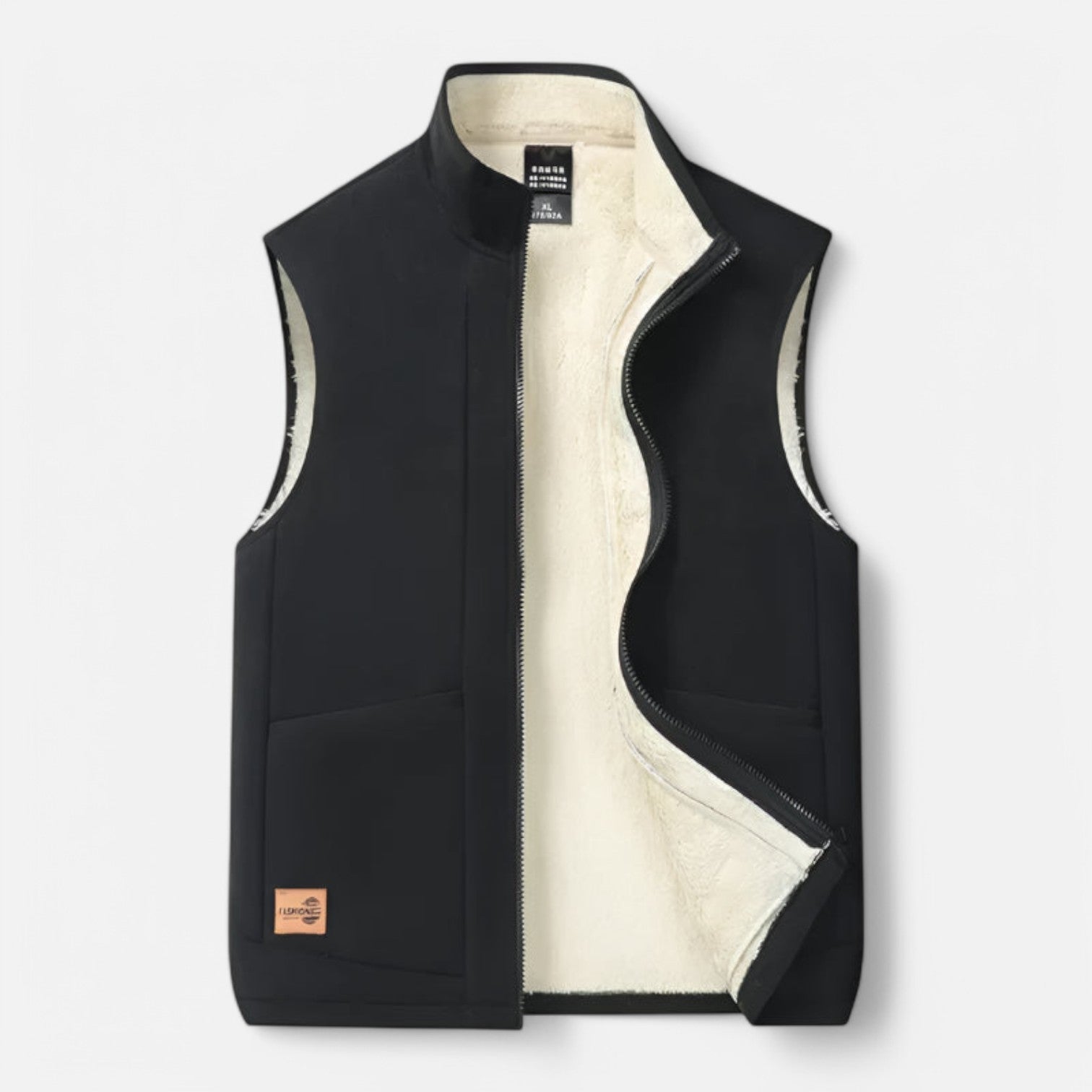Monacogents | Lambswool Padded Vest with Stand Collar