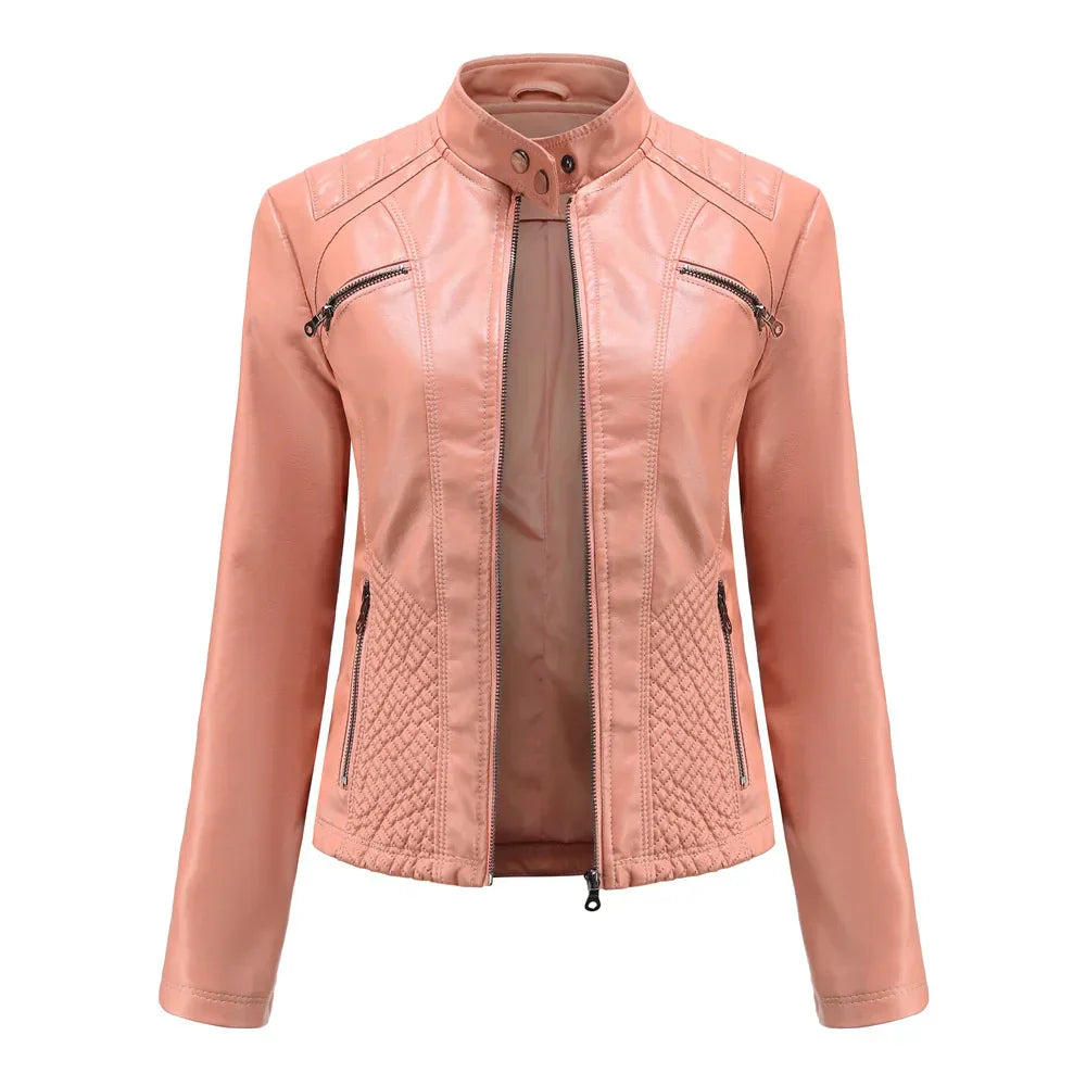 Chloe - Fashionable Leather Jacket For Women