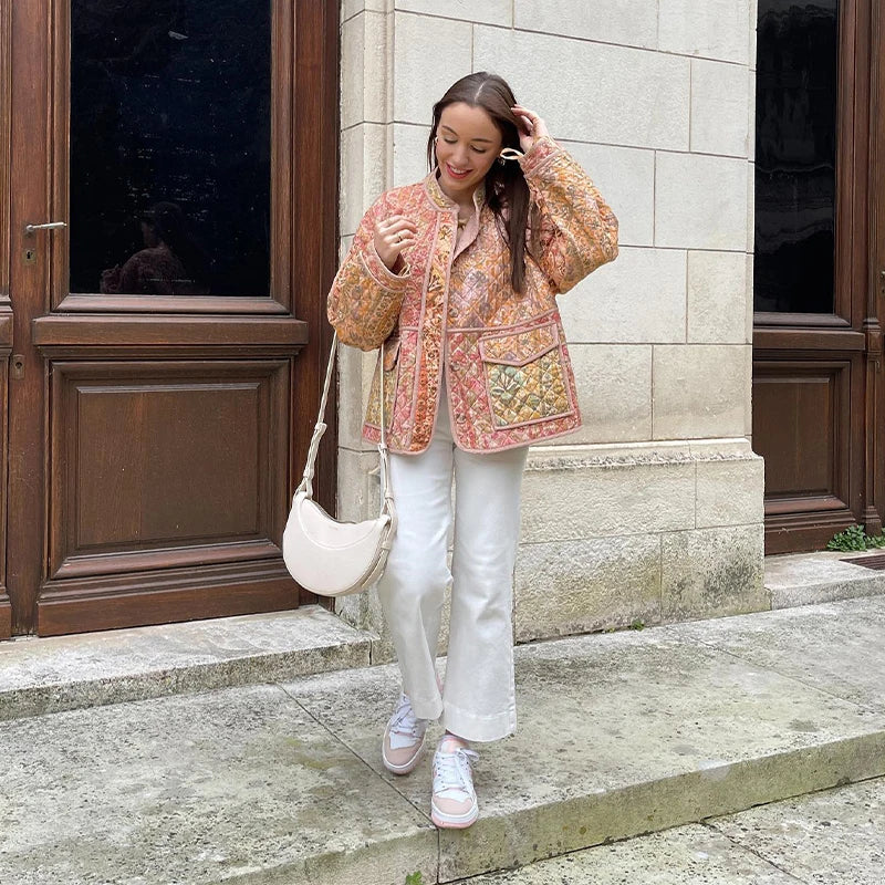 Stylish floral jacket for women