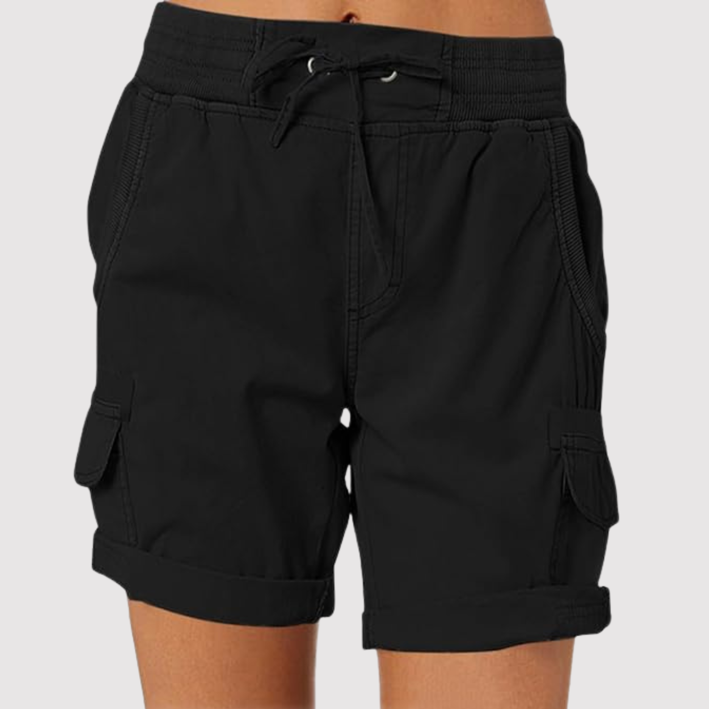 Olive - Cargo shorts for women