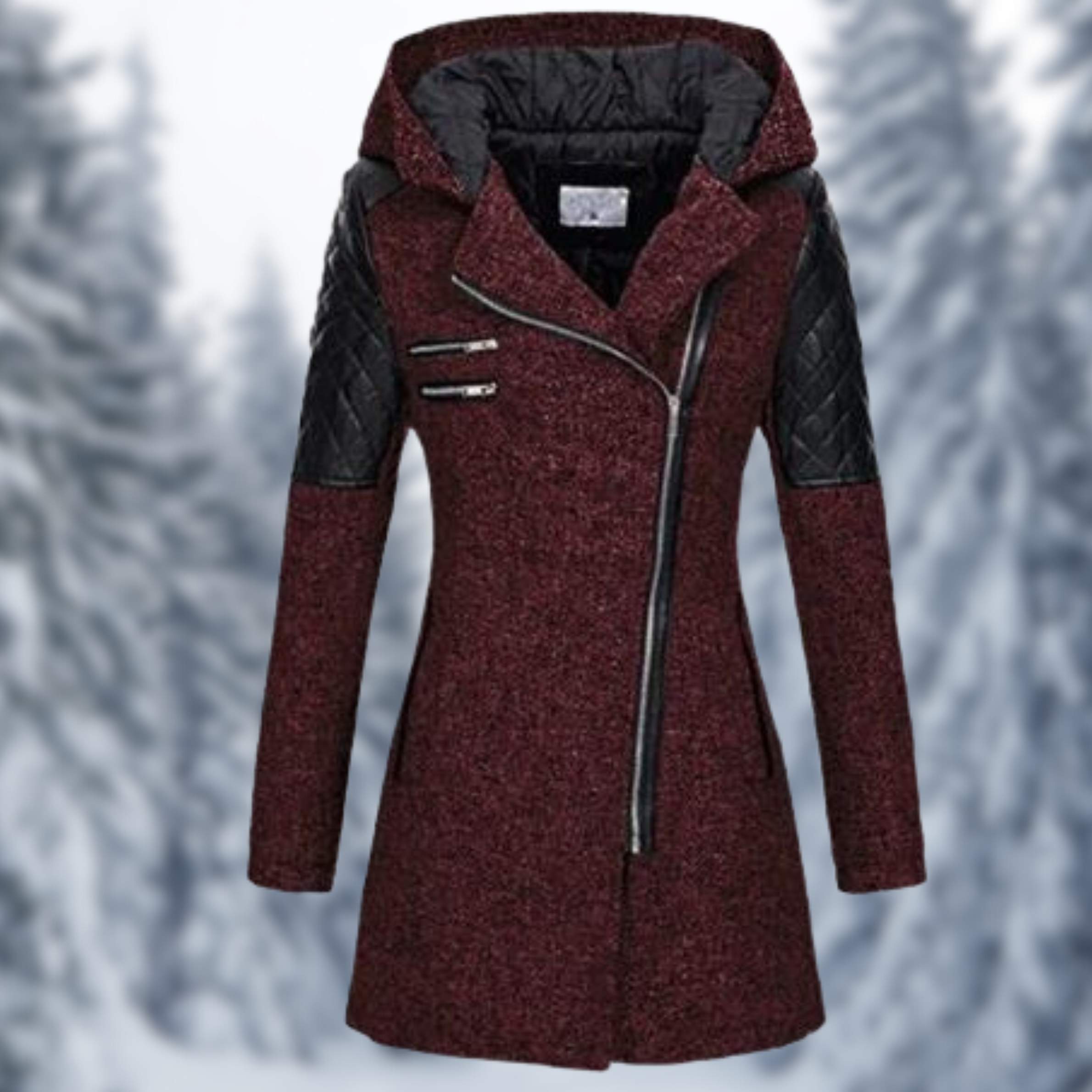 Women's coat with zip