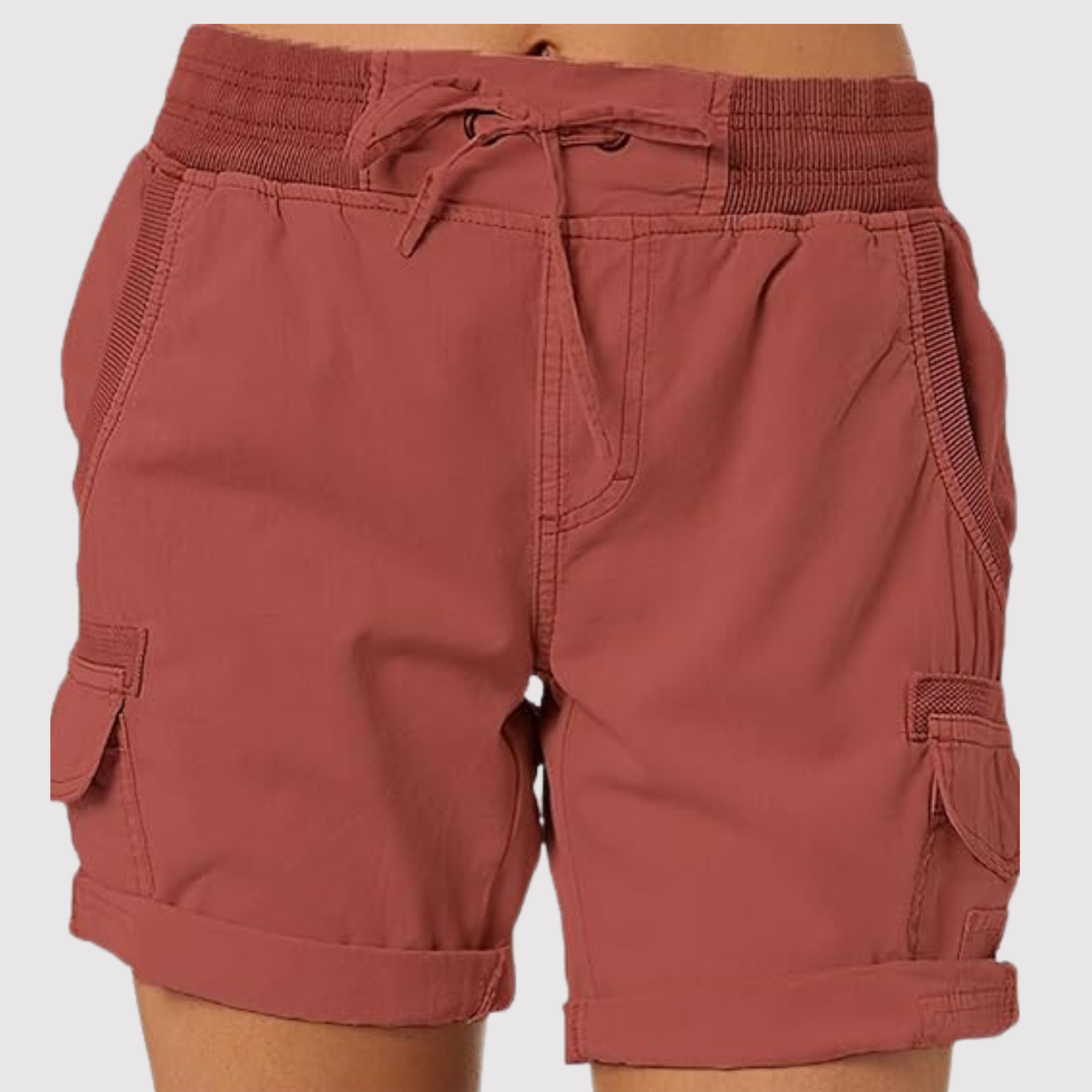 Olive - Cargo shorts for women