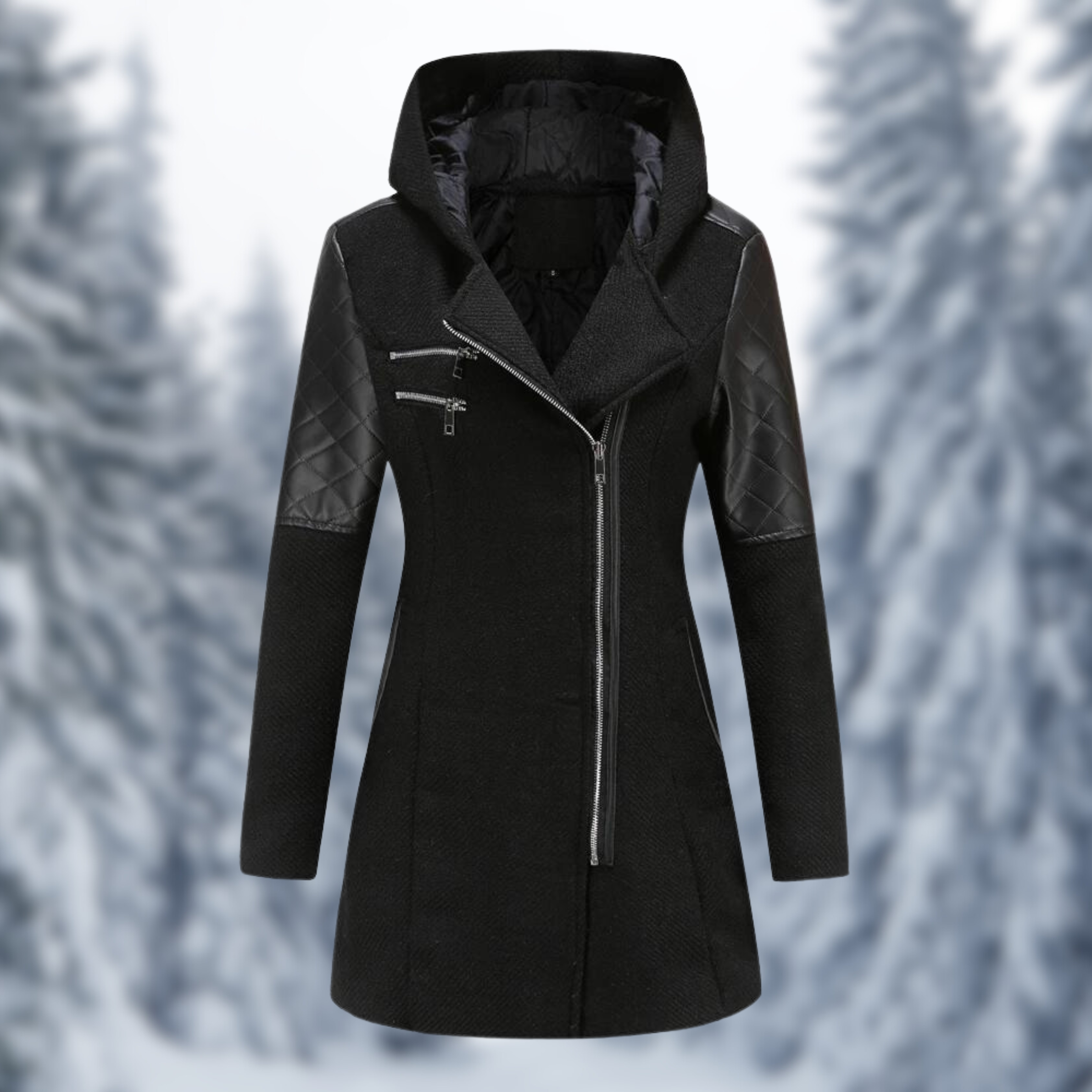 Women's coat with zip