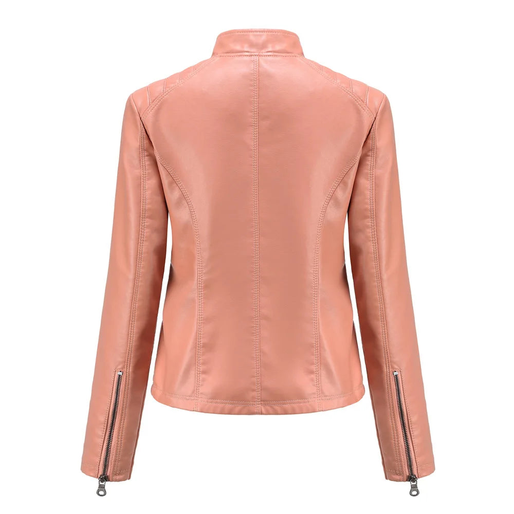 Chloe - Fashionable Leather Jacket For Women