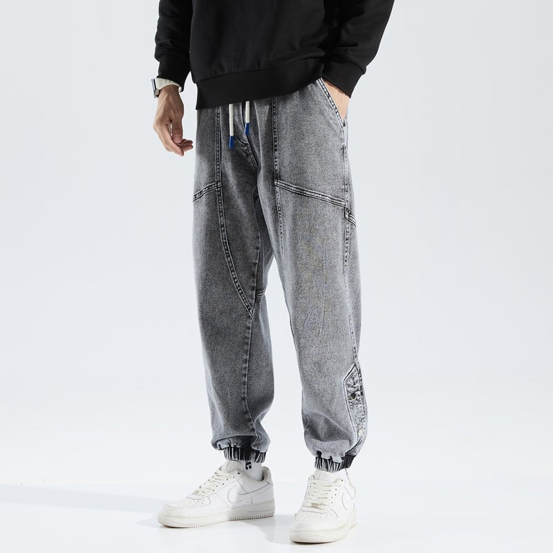 Tucker - Fashionable denim jogging trousers