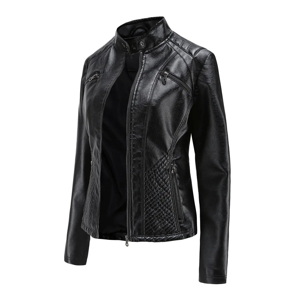 Chloe - Fashionable Leather Jacket For Women