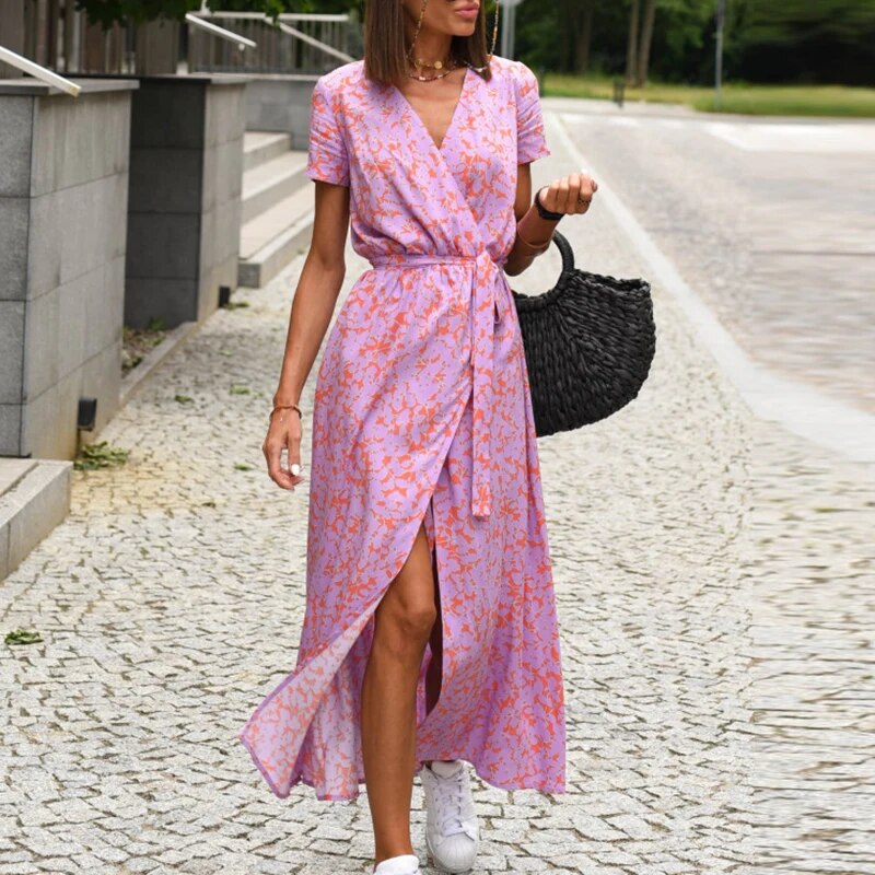 Anna dress with floral print spring/summer