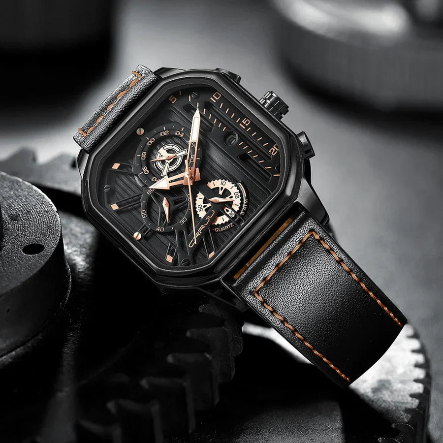 Aston - Luxury automatic watch with skeletonised dial