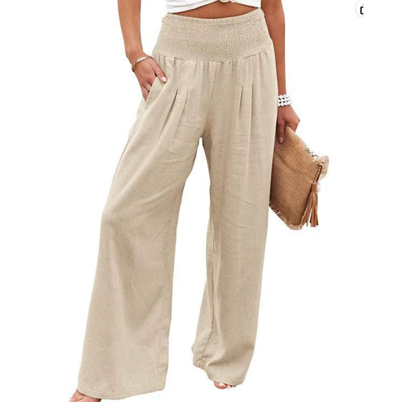 Trendy wide trousers for women