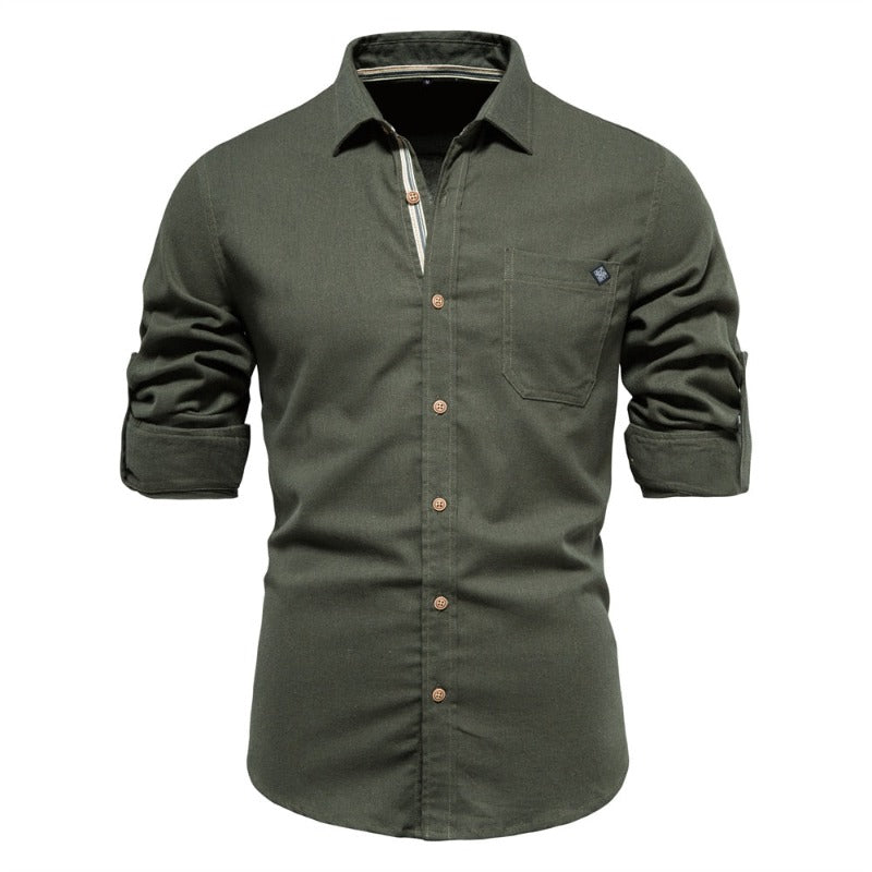 Scott - Slim fit shirt with button placket