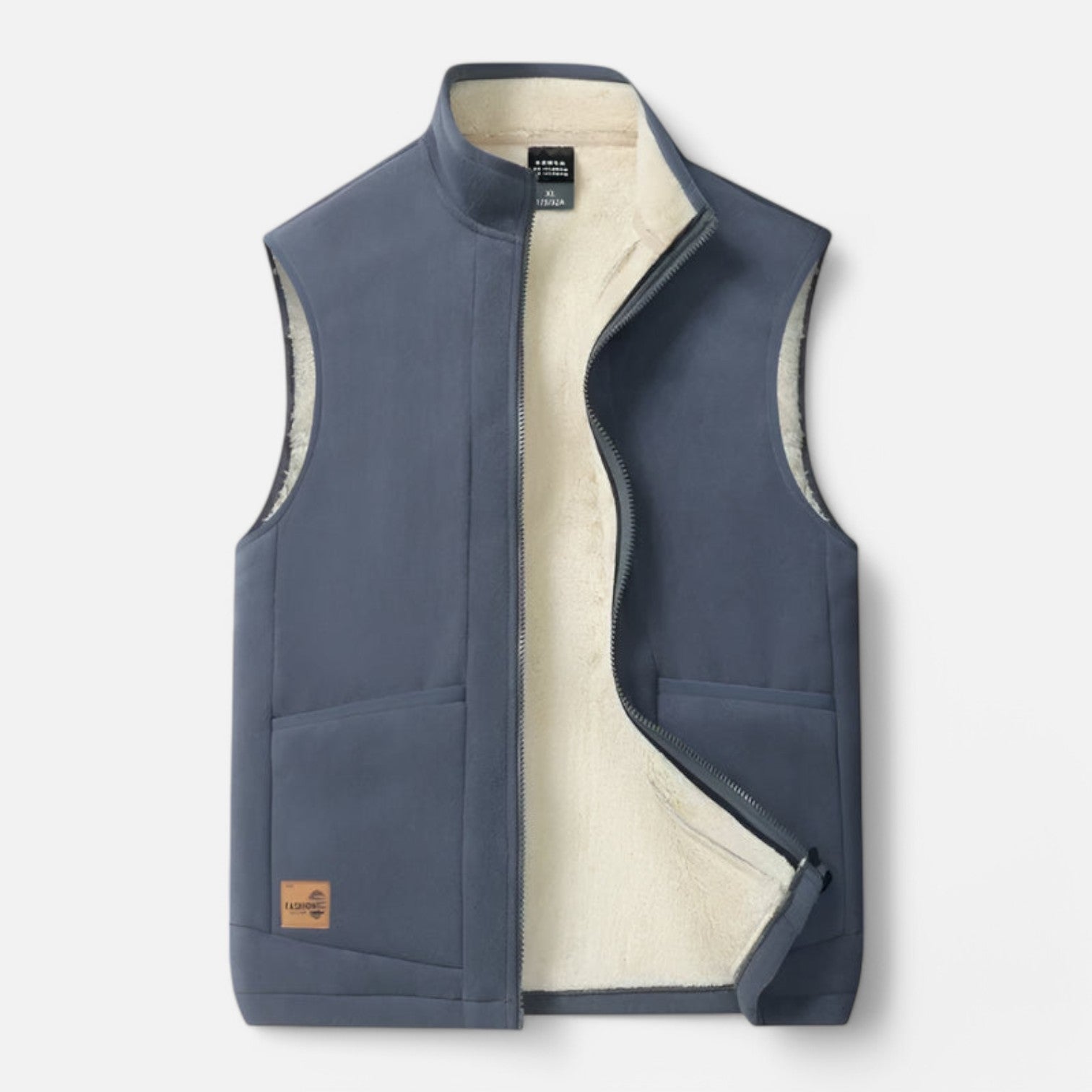 Monacogents | Lambswool Padded Vest with Stand Collar