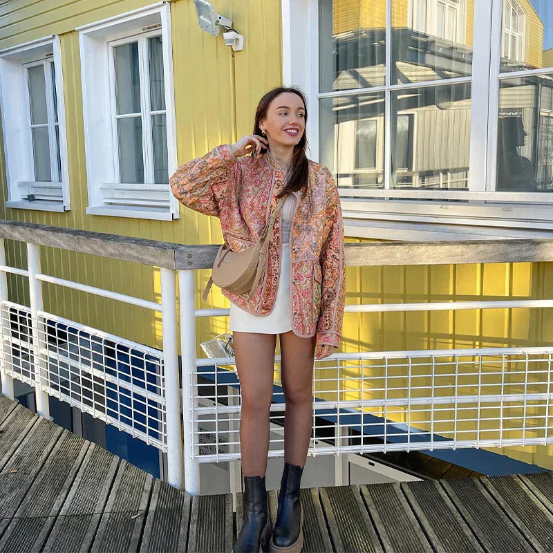 Stylish floral jacket for women