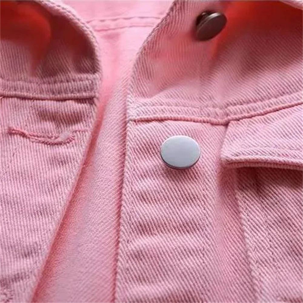 Women's Denim Vest - Sleeveless Frayed Edge - Button-Up - Classic Collar - Casual Fit