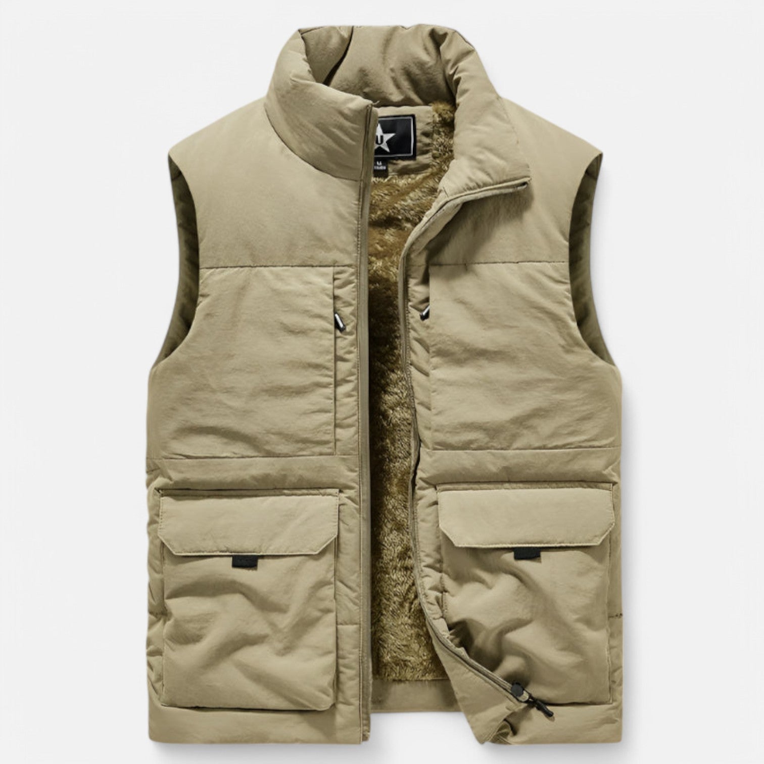 Monacogents | Multi-Pocket Fleece-Lined Vest
