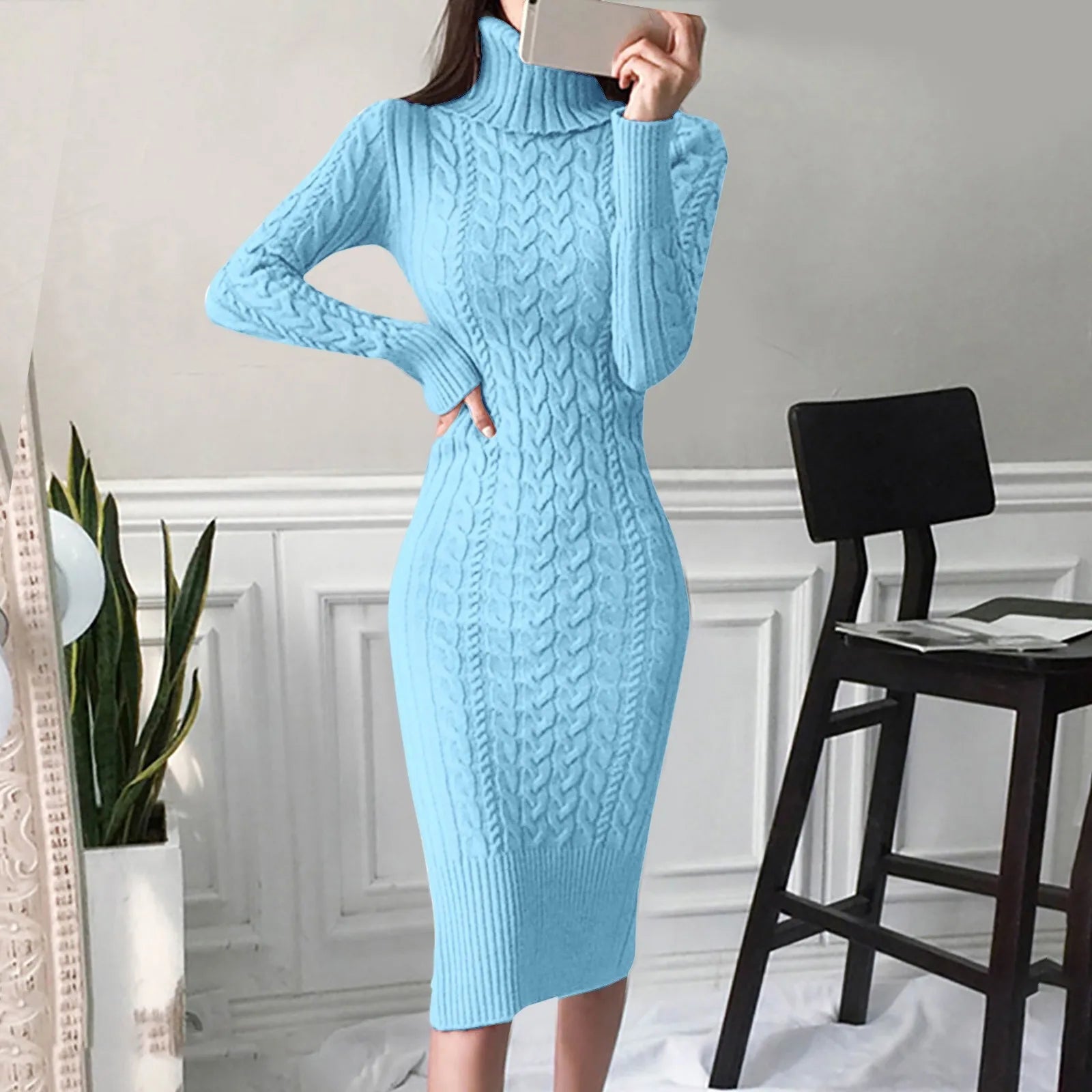 Zephyra - Elegant Cable Dress