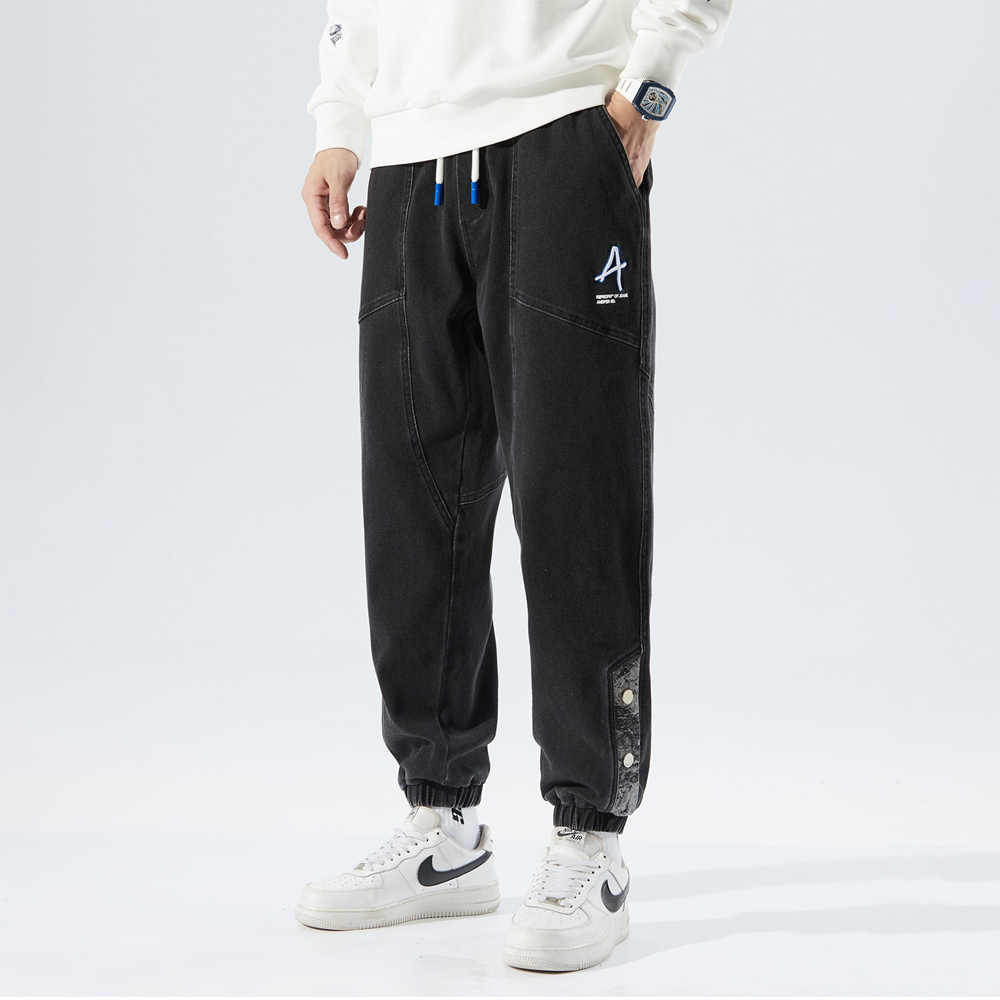 Tucker - Fashionable denim jogging trousers