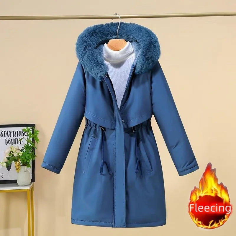 Women's Hooded Fleece Padded Jacket - Various Colors