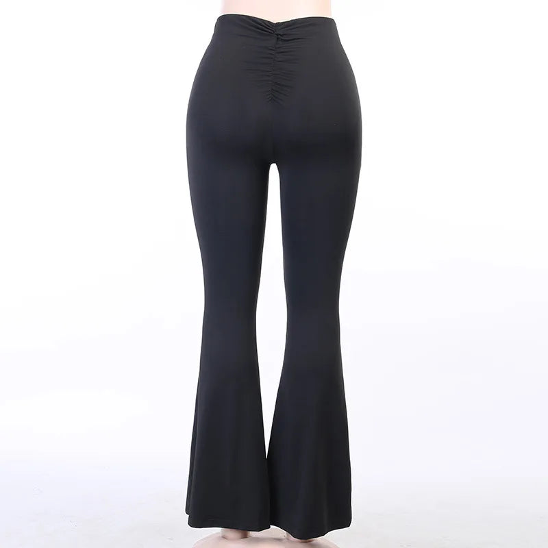 Gabrielle - Elegant flared trousers with high waist