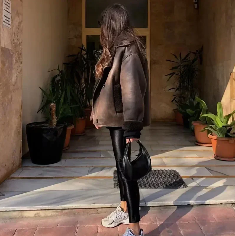 Trendy oversized jacket for women