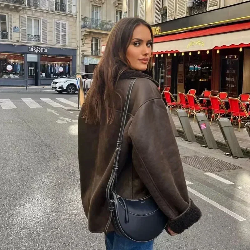 Trendy oversized jacket for women