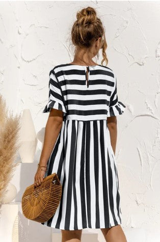 Ruby – magical stripe dress