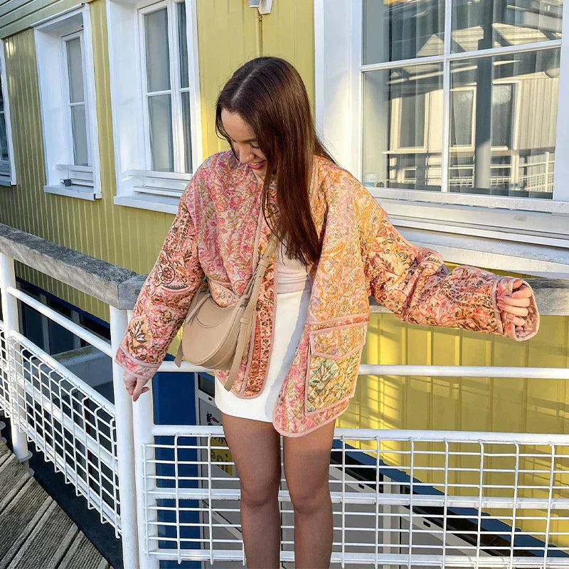 Stylish floral jacket for women