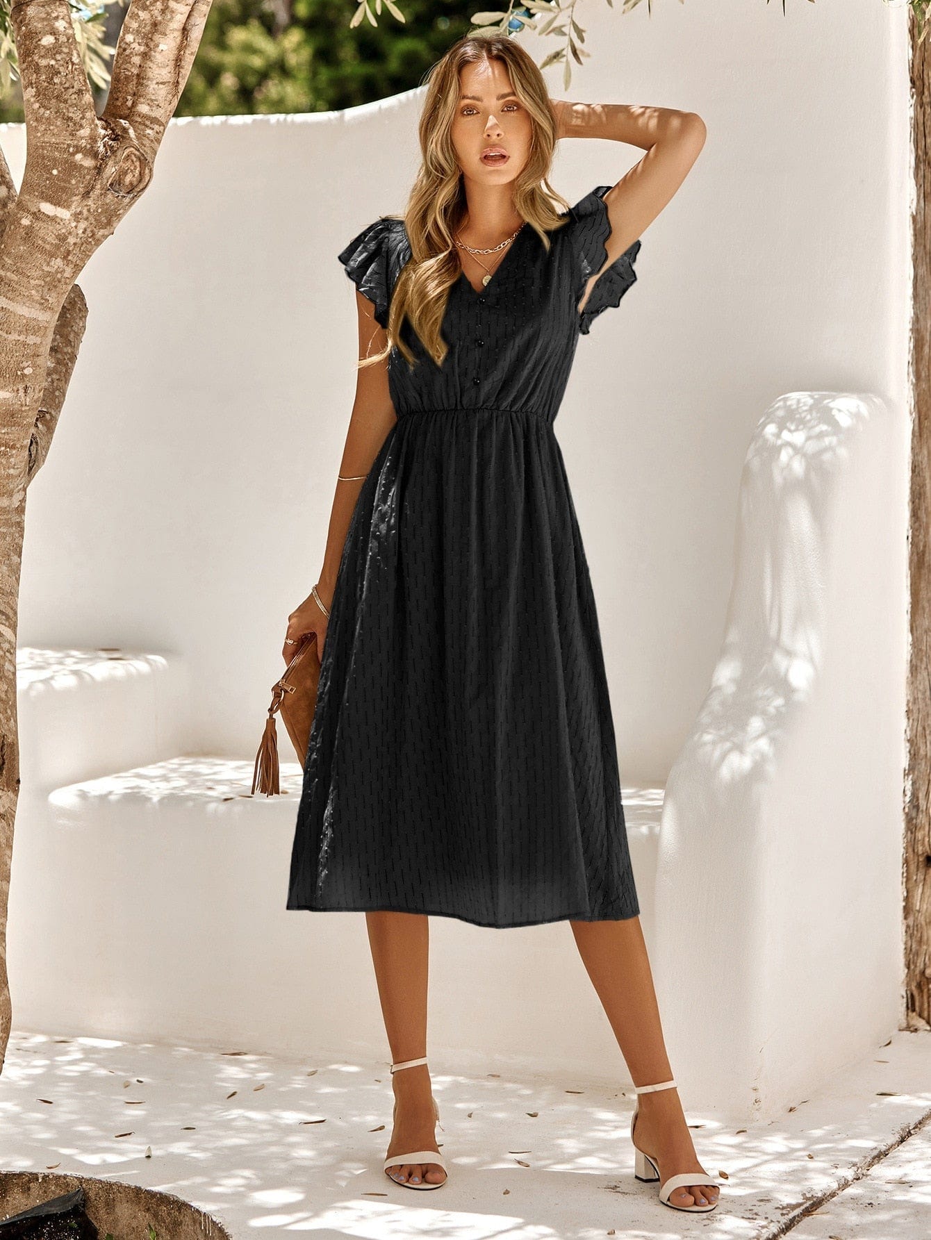 Women's Summer Elegant Loose Midi Dress | Perfect for Casual Days