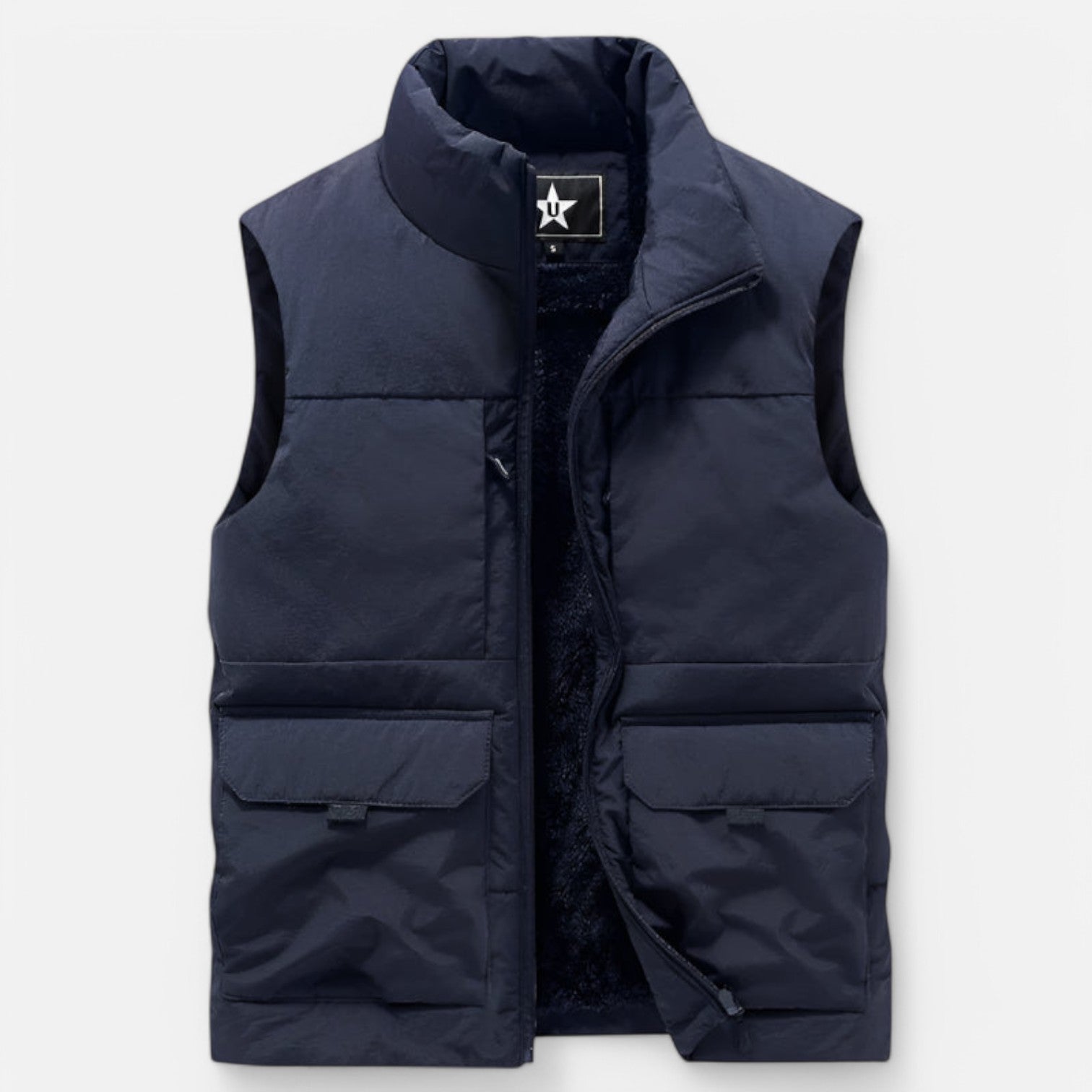 Monacogents | Multi-Pocket Fleece-Lined Vest