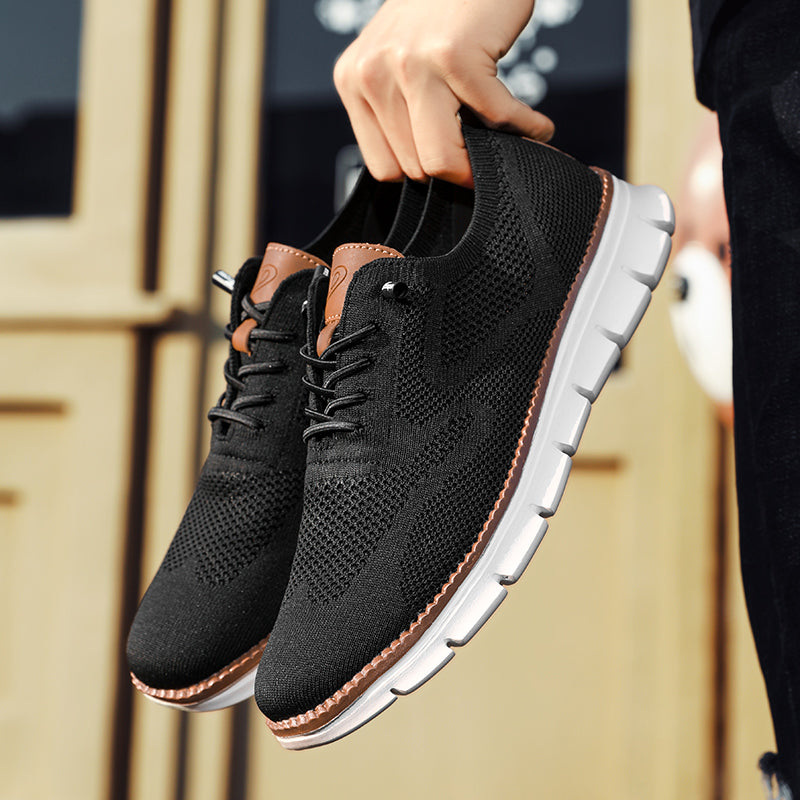 Men’s Orthopedic Running Shoes - Breathable Knit Upper - Cushioned Sole - Supportive Fit