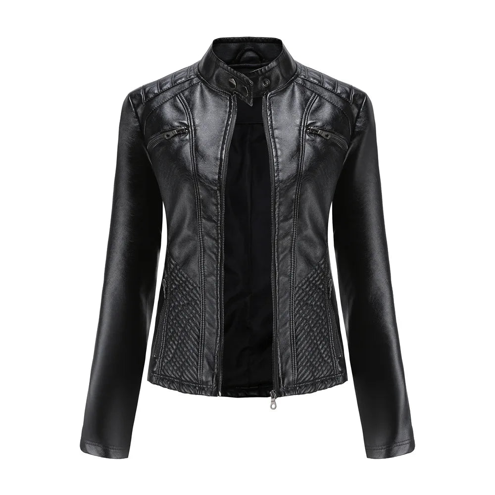 Chloe - Fashionable Leather Jacket For Women