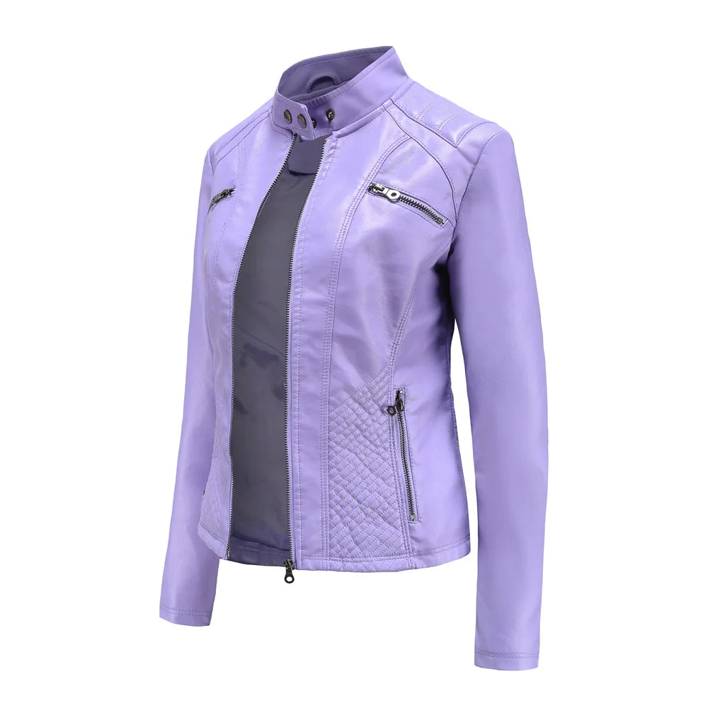 Chloe - Fashionable Leather Jacket For Women