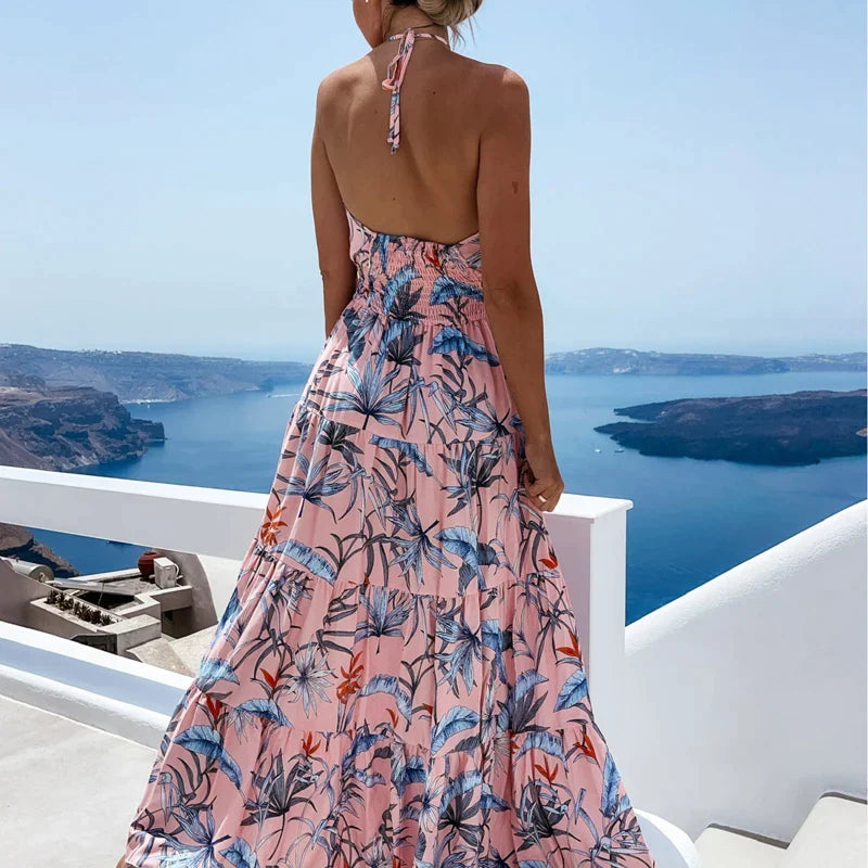 Sophia - Maxi dress with neck strap