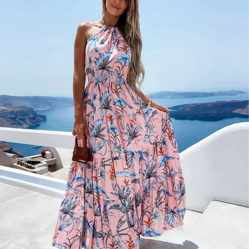 Sophia - Maxi dress with neck strap