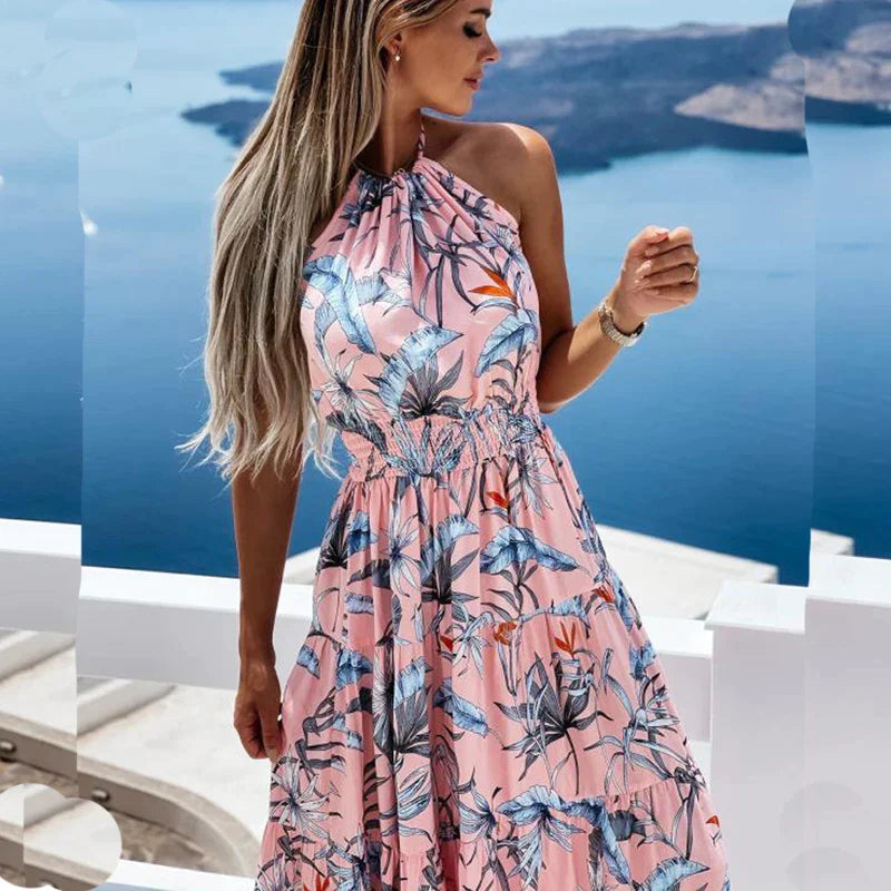 Sophia - Maxi dress with neck strap