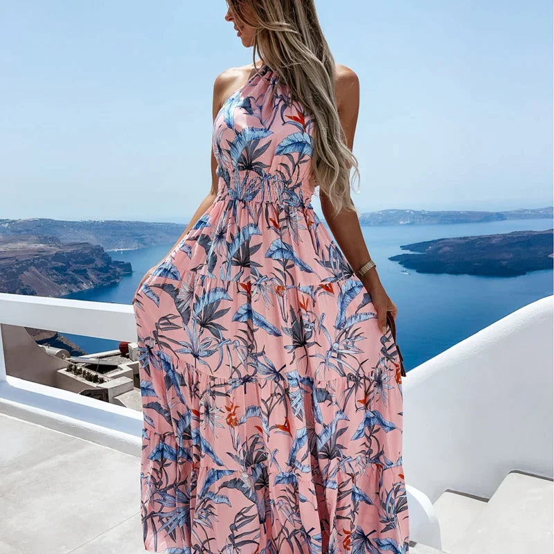 Sophia - Maxi dress with neck strap