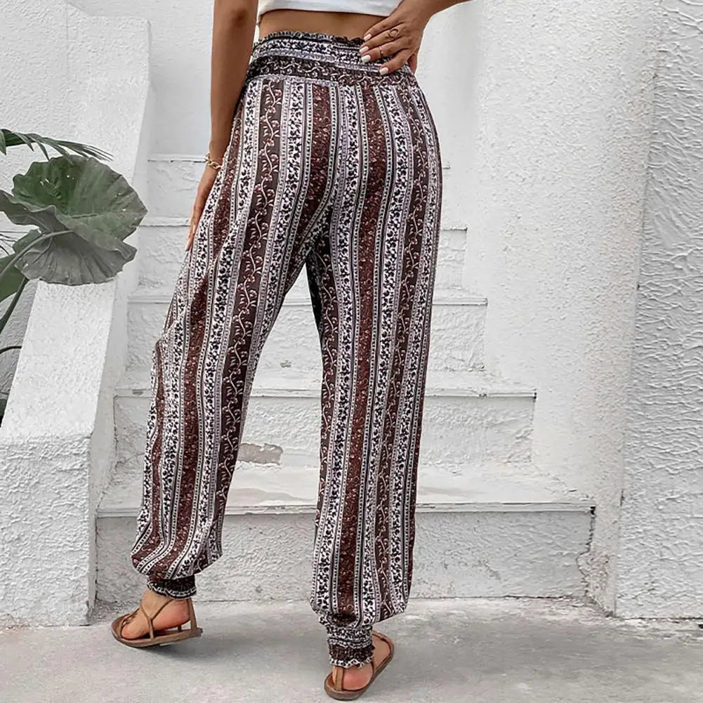 Maya - Harem trousers in ethnic boho style with print pattern