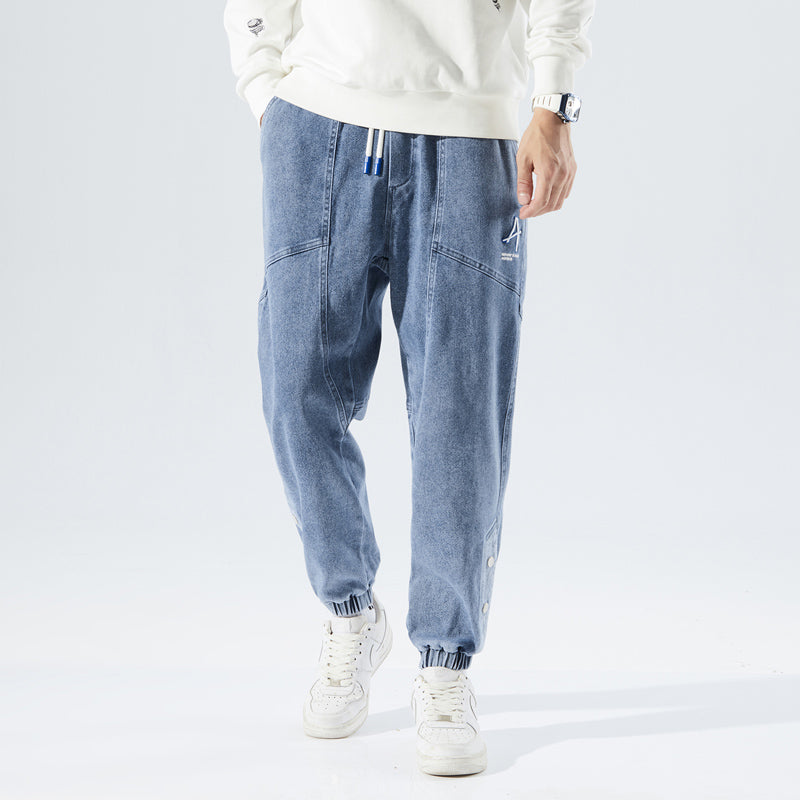 Tucker - Fashionable denim jogging trousers