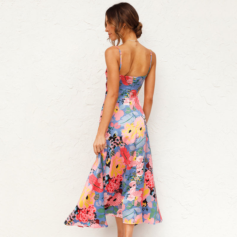 Cyra - Flowered dress for women